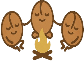 Coffee beans together